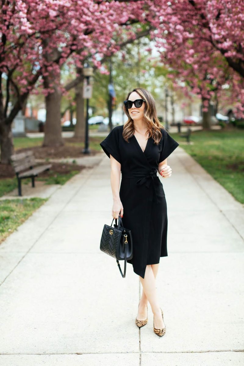 black wrap dress office - featured 138 1763539495