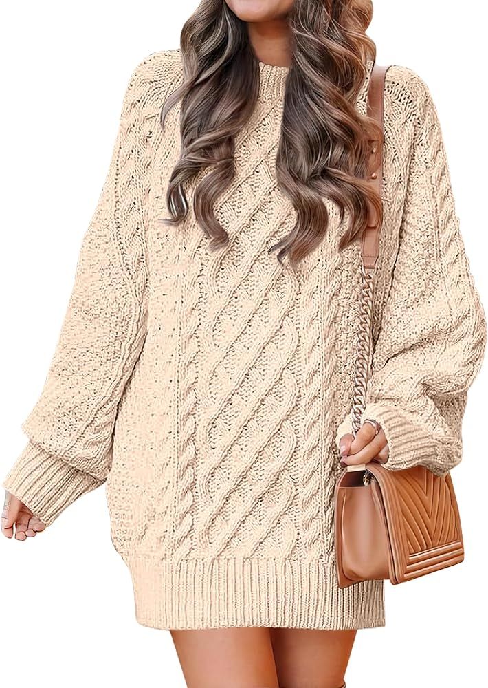 chunky knit dress oversized - Sweater & Knit Dresses - featured 172 1763539532