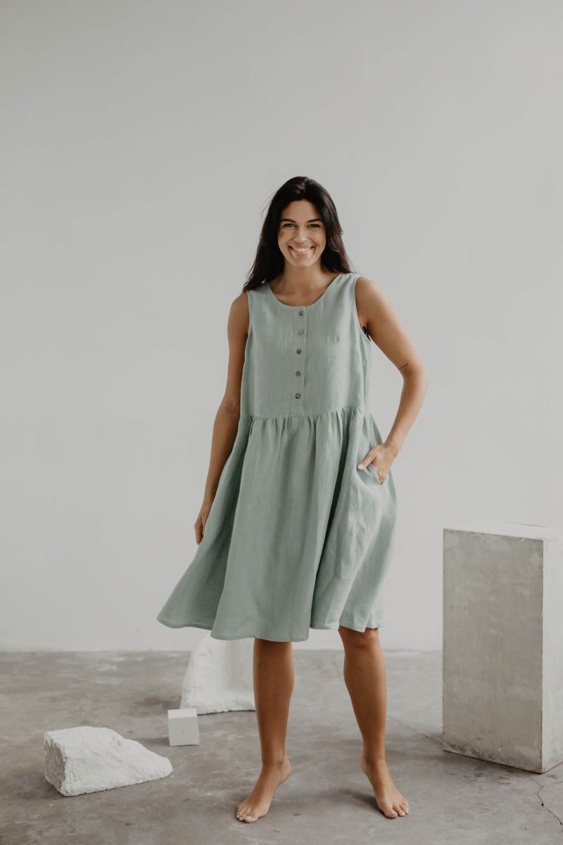 linen summer dress breathable - Summer Dresses - featured 325 1763542528