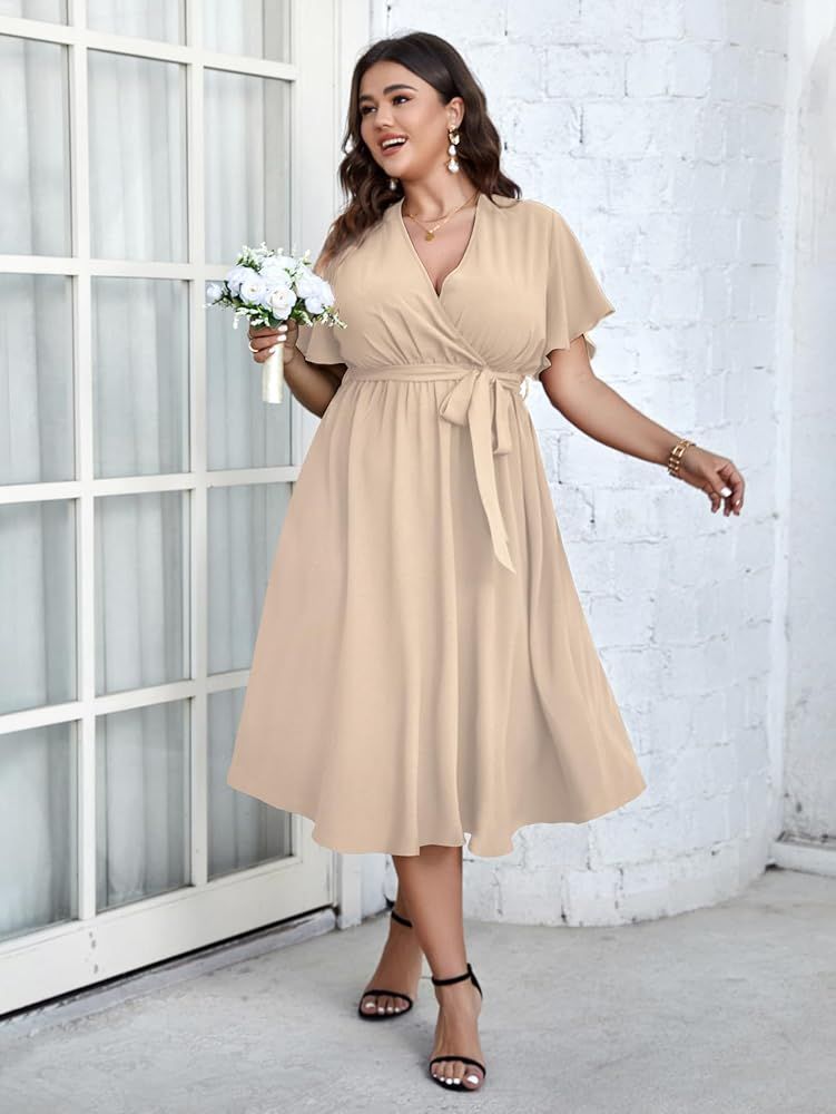 plus size cocktail dress midi - Plus Size Dresses - featured 418 1763542661