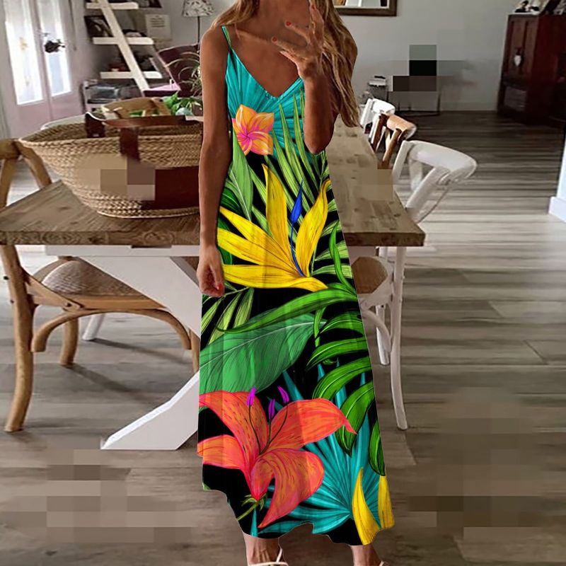 tropical print dress summer - Floral & Printed Dresses - featured 581 1763542912