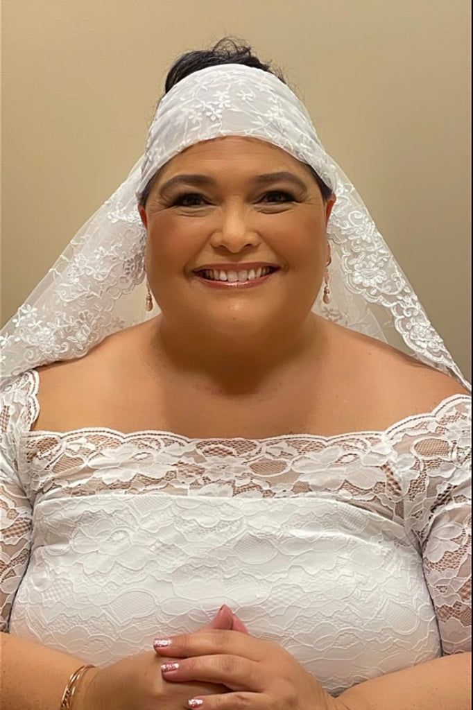 veils plus size bride accessory
