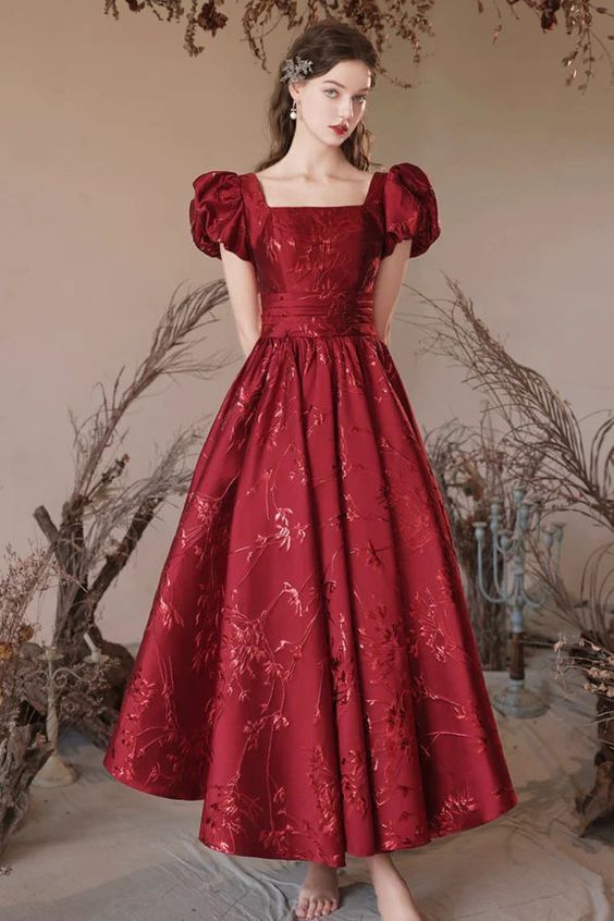 fancy dresses_Red prom dress