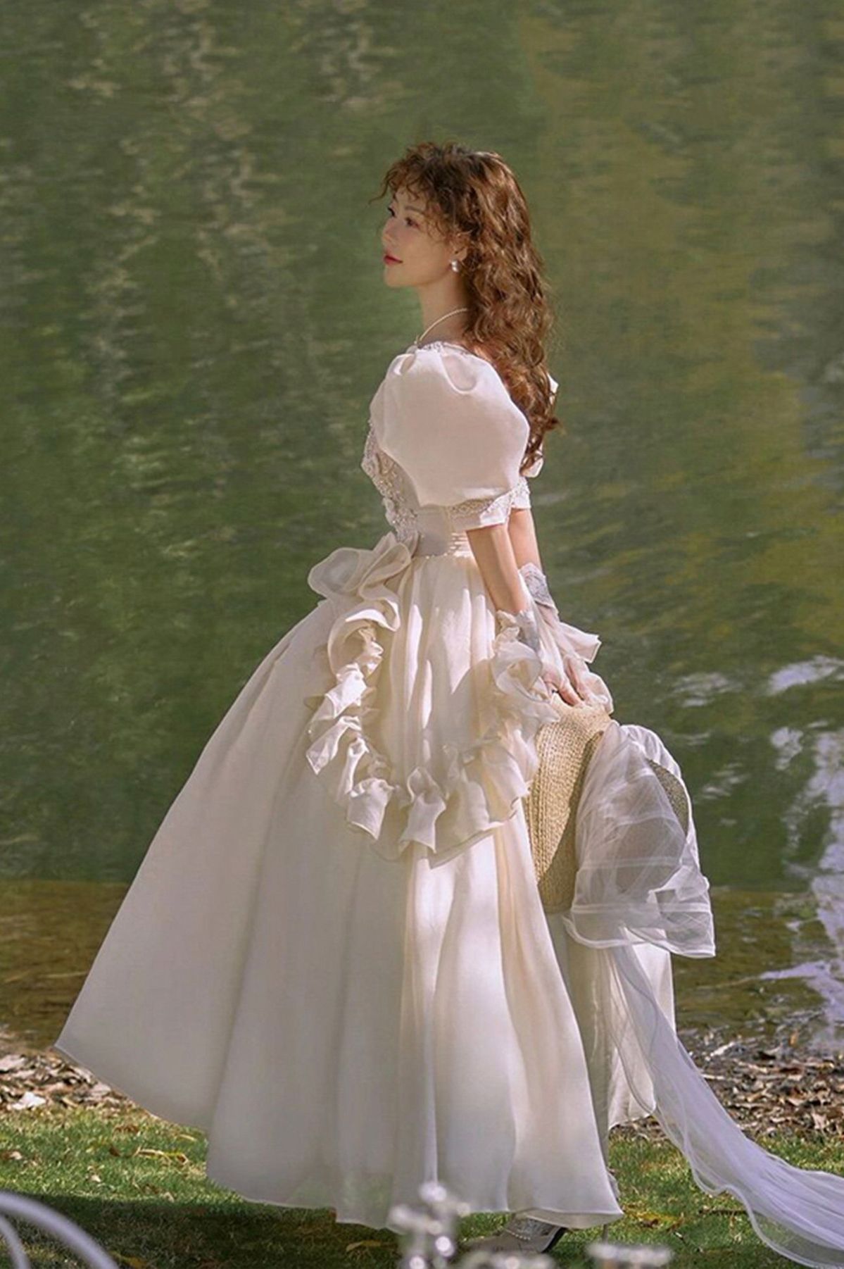 princess dresses_Champagne Lace Short Princess Dress Party Dress - image 1315 1766220926