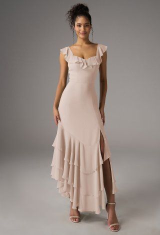 elegant dresses_AW Bridal A-line V-Neck Ankle Length Sleeveless Spaghetti Strap... - Classic & Elegant - image 207 1766218328
