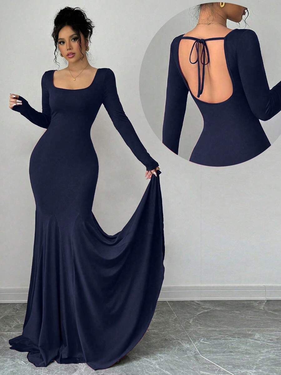 long sleeve dresses_SHEIN USA - Modest Dresses - image 2083 1766222826