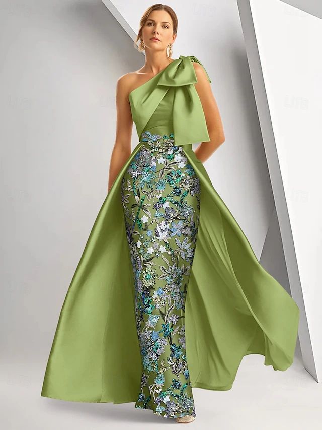 elegant dresses_A-Line Floor Length Evening Gown Ball Gown with Overskirt Forma... - Classic & Elegant - image 237 1766218409