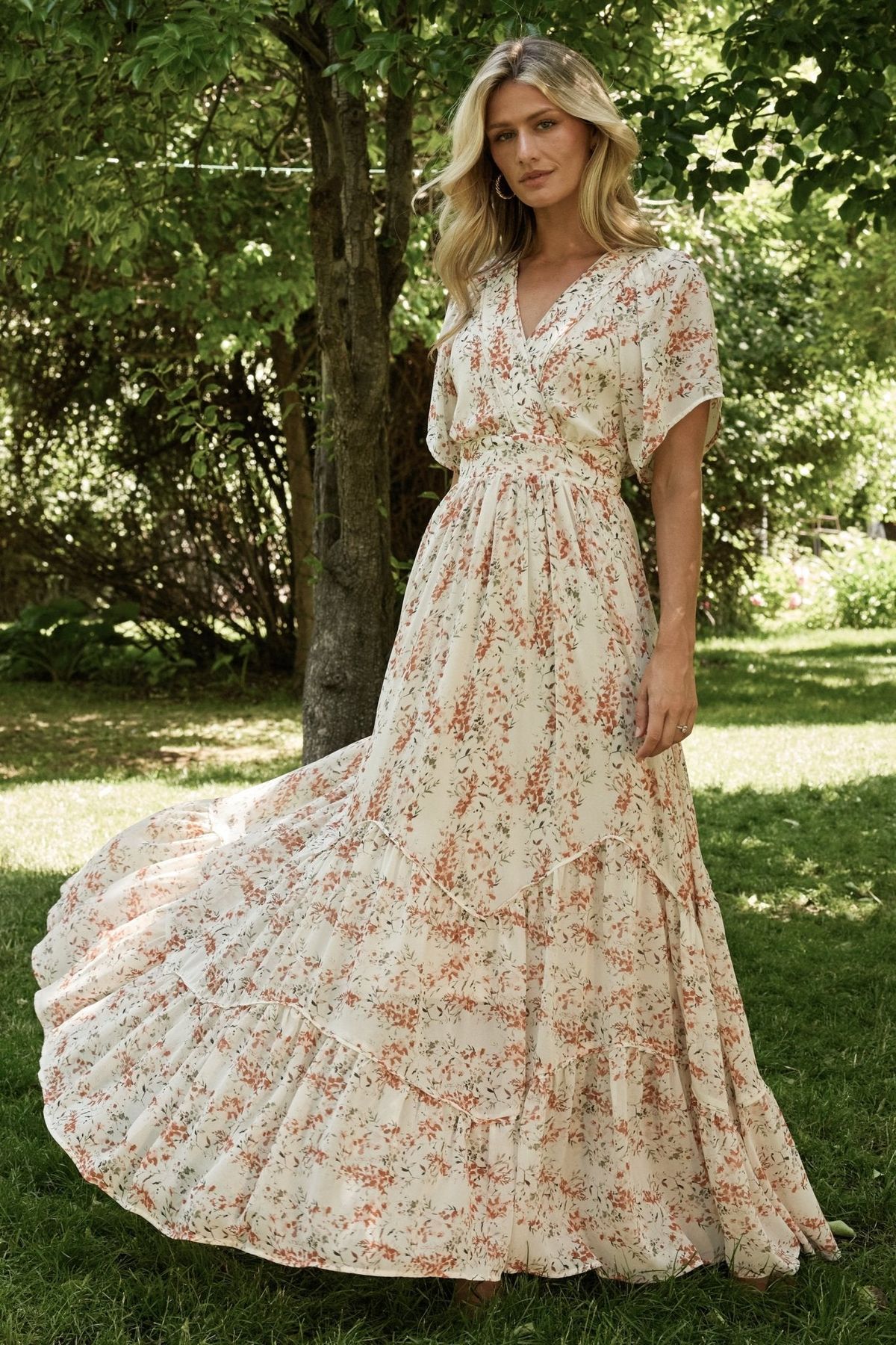 maxi dresses_Katherine Maxi Dress | Cream + Rust Floral - Maxi Dresses - image 2683 1766224306