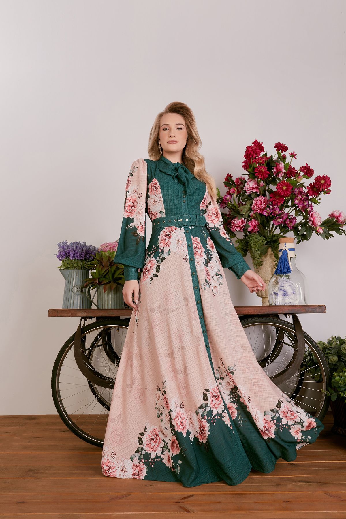 maxi dresses_Gone with the Wind Dress - Large / Dark Green - Maxi Dresses - image 2796 1766224594