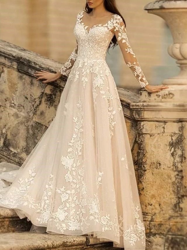 timeless wedding dresses_Abiti da Sposa da Spiaggia Formale da Spiaggia A-Line... - image 3116 1766225335