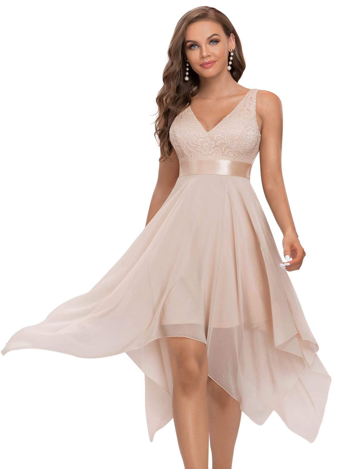 engagement dresses_Ever-Pretty Women's Spring Cocktail Wedding Guest Dress V Ne... - image 3158 1766225428