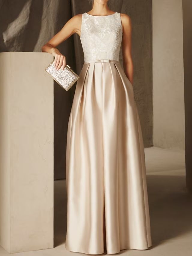 elegant dresses_A-Line Floor Length Evening Gown Ball Gown Formal Dress Elegant... - Classic & Elegant - image 341 1766218664