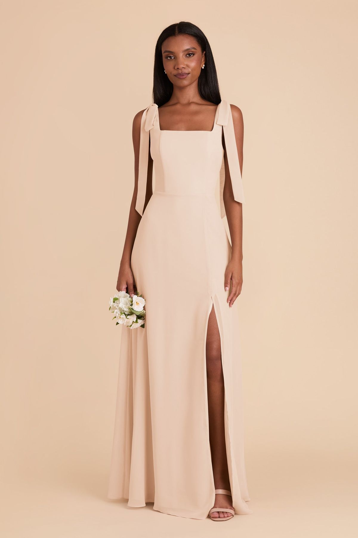 bridesmaid dresses_Alex Chiffon Dress in Champagne | Birdy Grey - Bridesmaid Dresses - image 3649 1766226611