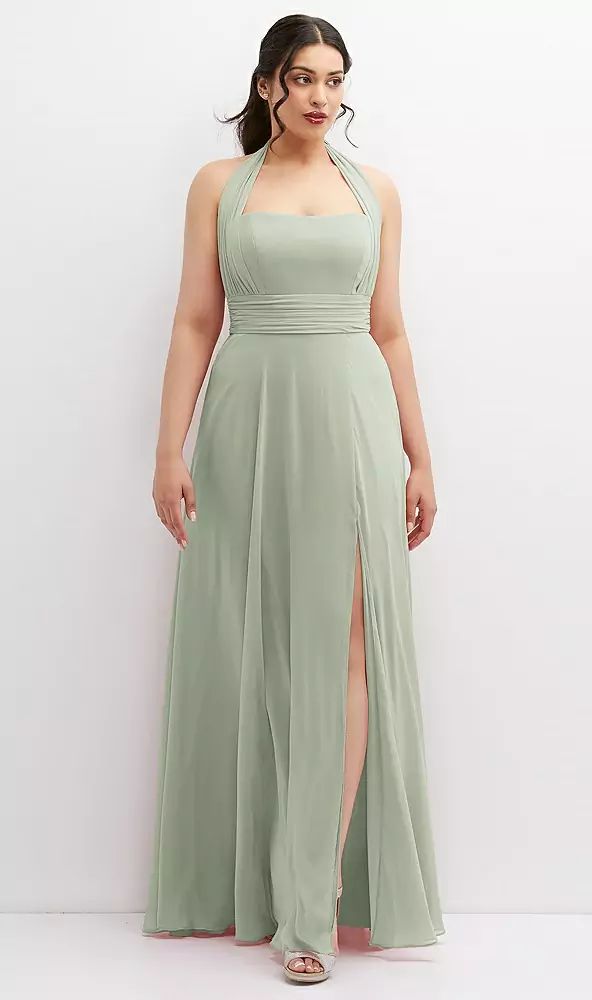 bridesmaid dresses_Chiffon Convertible Maxi Dress with Multi-Way Tie Straps - Bridesmaid Dresses - image 3697 1766226729