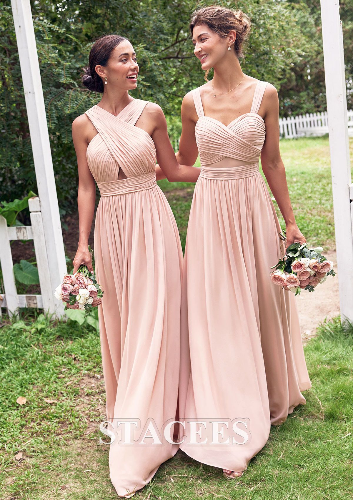 bridesmaid dresses_A-line Sweetheart Sleeveless Floor-Length Chiffon Bridesmaid... - image 3775 1766226914