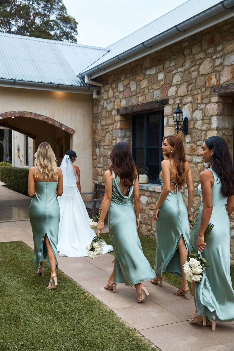 bridesmaid dresses_HELLO MOLLY The Loretta Cowl Satin Maxi Dress SageXL Sku_Sag... - Bridesmaid Dresses - image 3835 1766227054