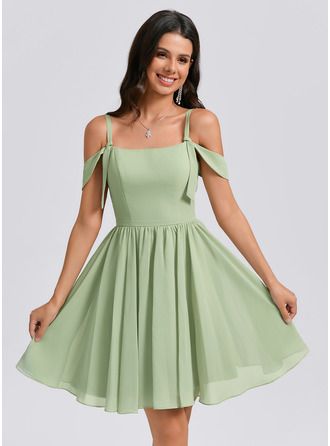 homecoming dresses_JJ's House A-line Square Short Chiffon Homecoming Dress - Homecoming Dresses - image 4039 1766227558