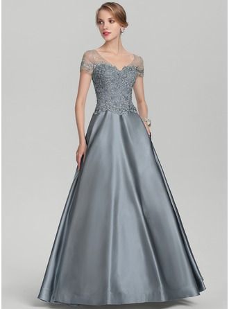 fancy dresses_[€ 267] Robe marquise/princesse col v longueur ras du sol dentell... - Sexy & Glamorous - image 863 1766219869