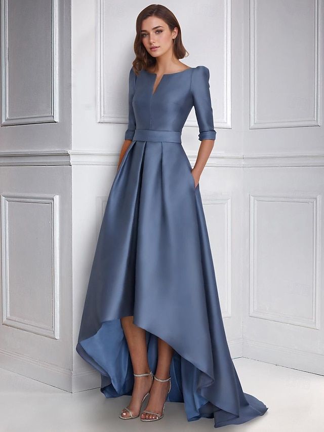elegant dresses_A-Line Tea Length Cocktail Dresses Evening Gown Ball Gown Forma... - Classic & Elegant - image 86 1766218019